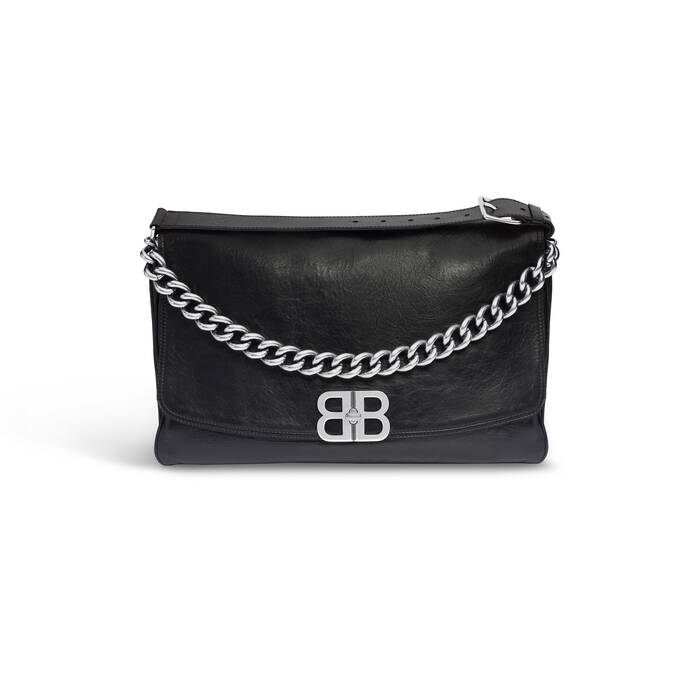 Balenciaga Hourglass Handbag XS White in Calfskin Leather with Goldtone   US